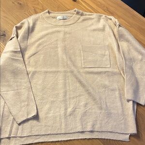 Zenana Outfitters Tan Crewneck Sweater